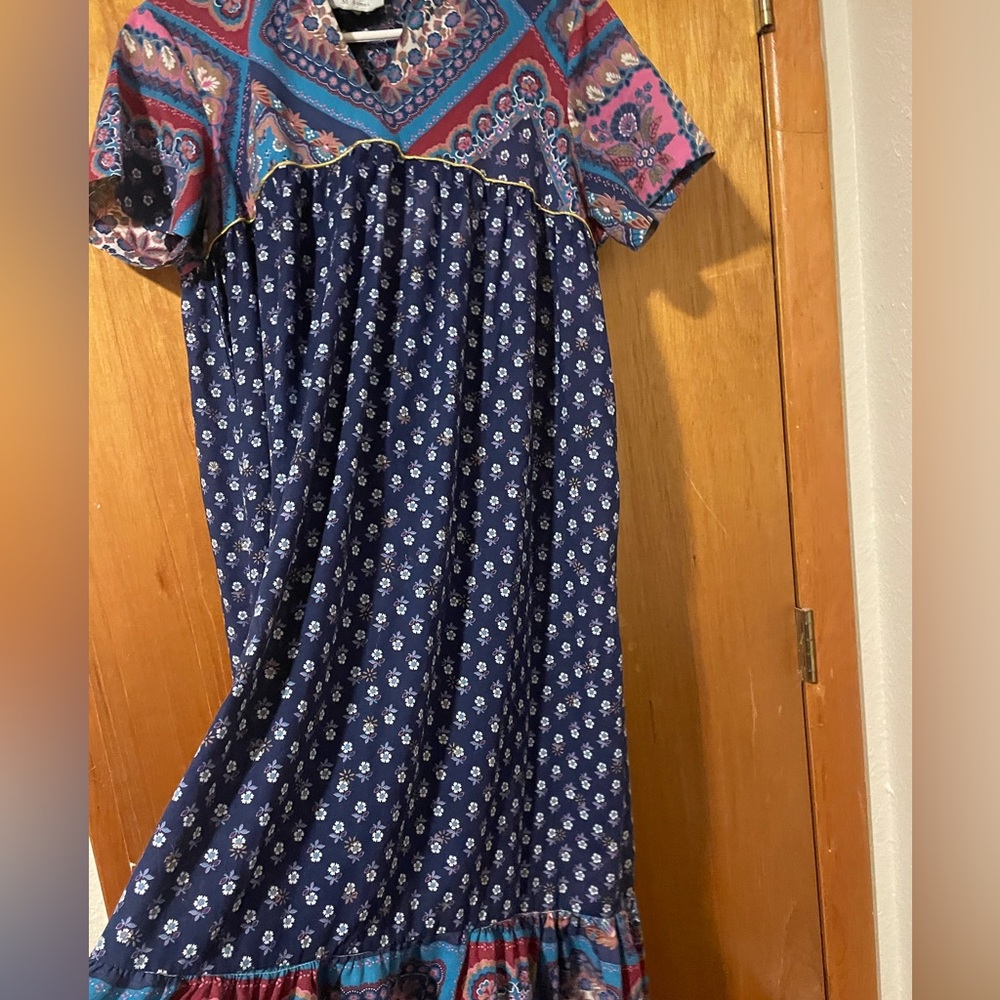 Bohemian Pattern Vintage Dress